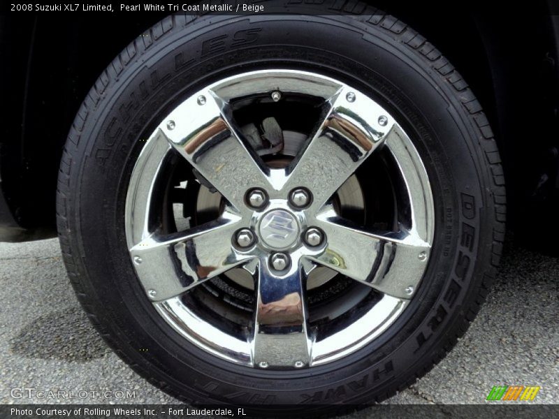 Pearl White Tri Coat Metallic / Beige 2008 Suzuki XL7 Limited