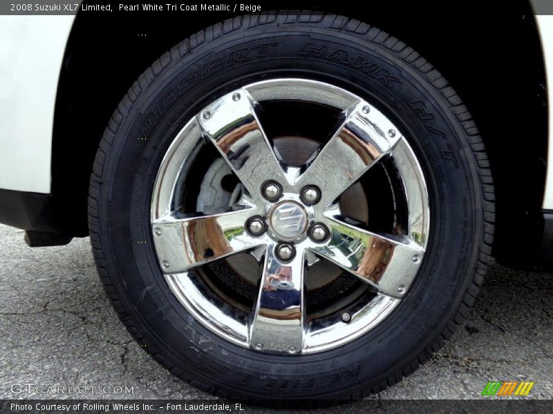 Pearl White Tri Coat Metallic / Beige 2008 Suzuki XL7 Limited