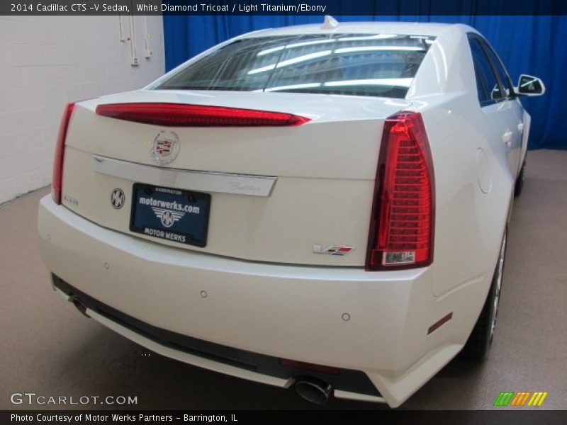 White Diamond Tricoat / Light Titanium/Ebony 2014 Cadillac CTS -V Sedan