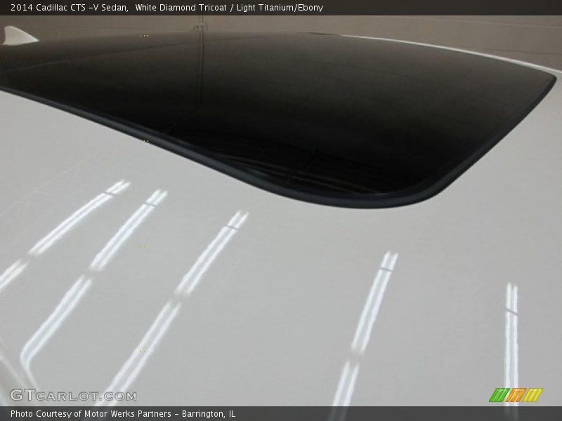 White Diamond Tricoat / Light Titanium/Ebony 2014 Cadillac CTS -V Sedan