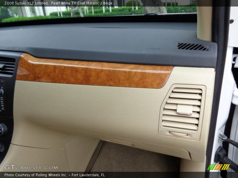 Pearl White Tri Coat Metallic / Beige 2008 Suzuki XL7 Limited