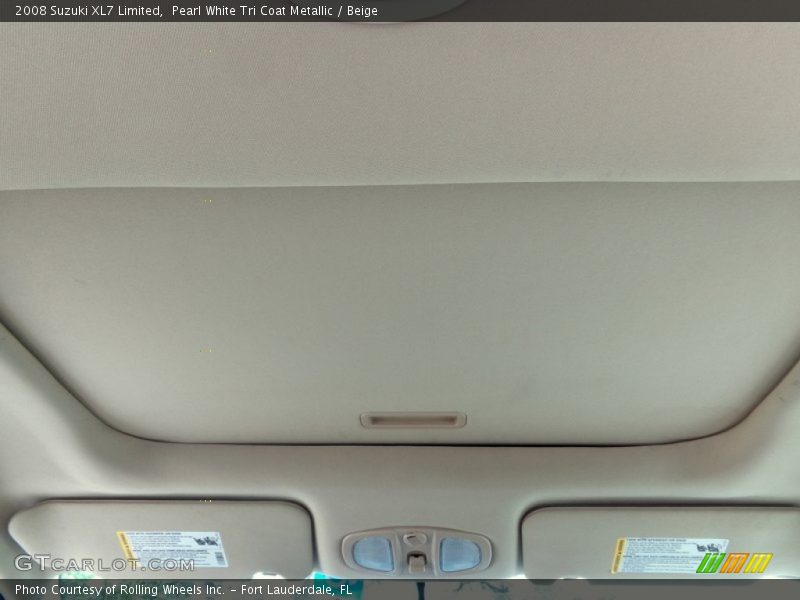 Pearl White Tri Coat Metallic / Beige 2008 Suzuki XL7 Limited