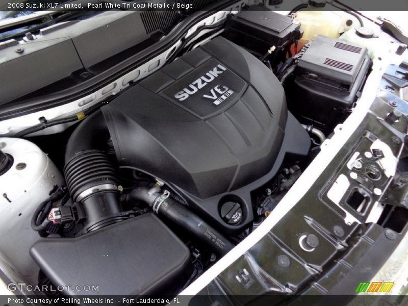 Pearl White Tri Coat Metallic / Beige 2008 Suzuki XL7 Limited