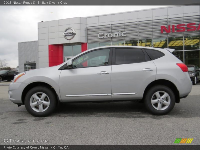 Brilliant Silver / Gray 2013 Nissan Rogue S