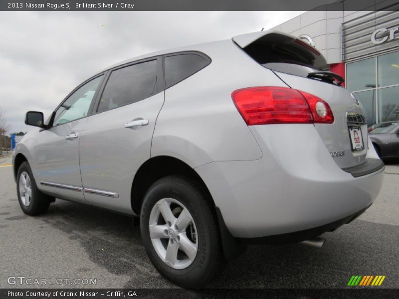 Brilliant Silver / Gray 2013 Nissan Rogue S