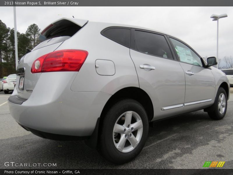 Brilliant Silver / Gray 2013 Nissan Rogue S