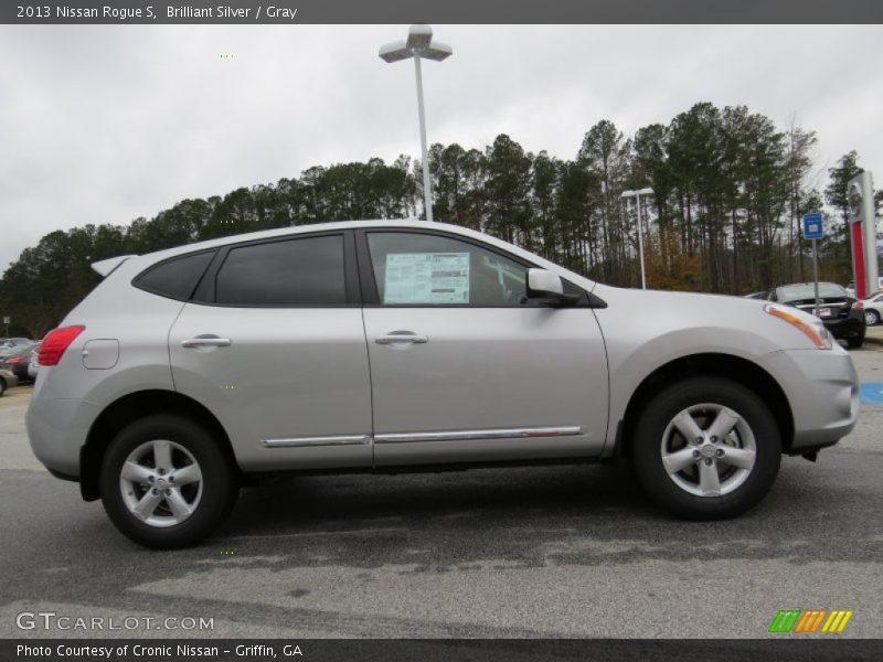 Brilliant Silver / Gray 2013 Nissan Rogue S