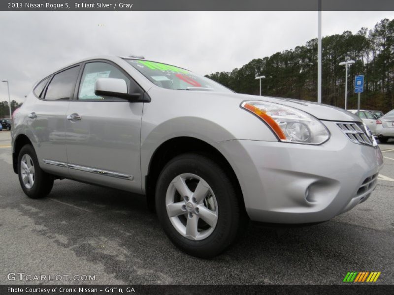 Brilliant Silver / Gray 2013 Nissan Rogue S