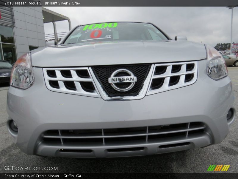 Brilliant Silver / Gray 2013 Nissan Rogue S