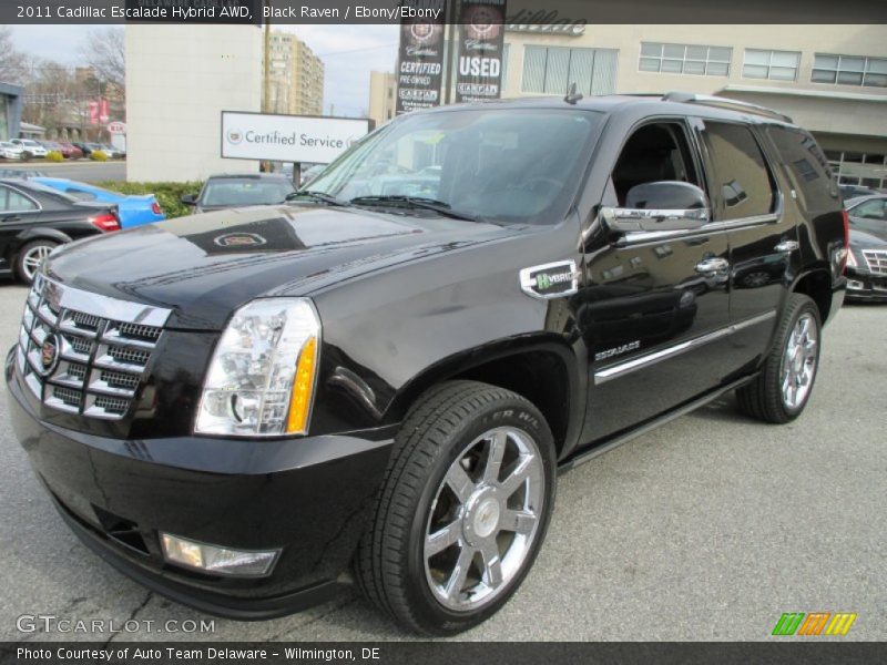 Black Raven / Ebony/Ebony 2011 Cadillac Escalade Hybrid AWD