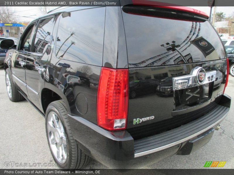 Black Raven / Ebony/Ebony 2011 Cadillac Escalade Hybrid AWD