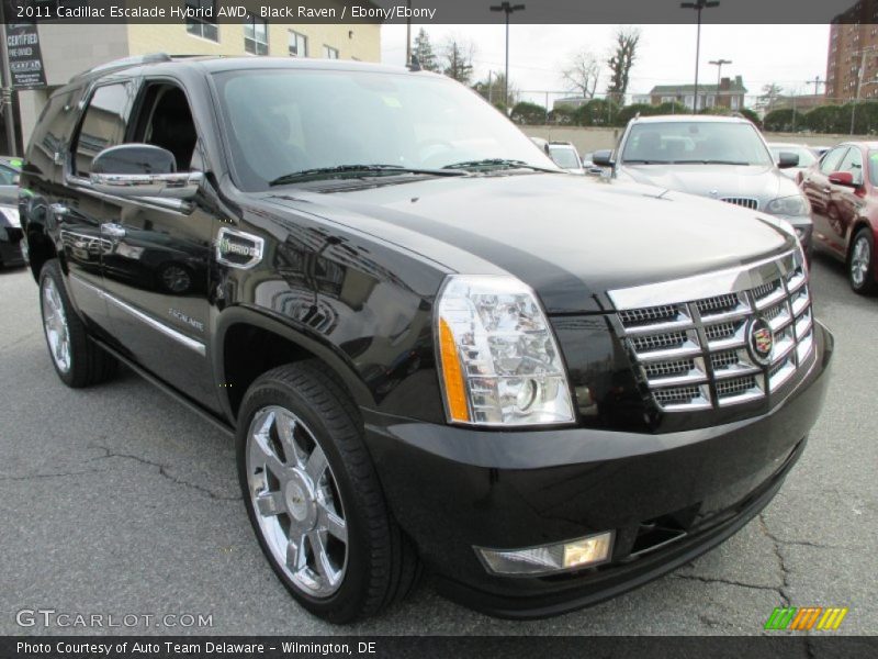 Black Raven / Ebony/Ebony 2011 Cadillac Escalade Hybrid AWD