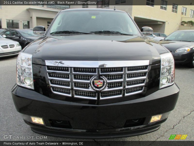 Black Raven / Ebony/Ebony 2011 Cadillac Escalade Hybrid AWD