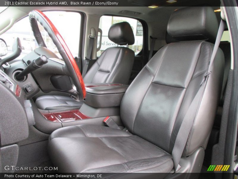 Black Raven / Ebony/Ebony 2011 Cadillac Escalade Hybrid AWD