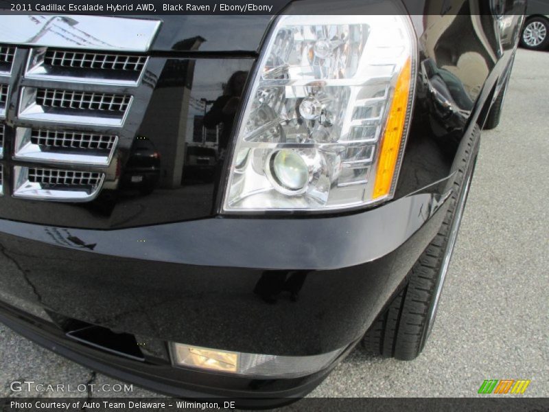 Black Raven / Ebony/Ebony 2011 Cadillac Escalade Hybrid AWD