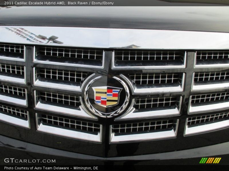 Black Raven / Ebony/Ebony 2011 Cadillac Escalade Hybrid AWD