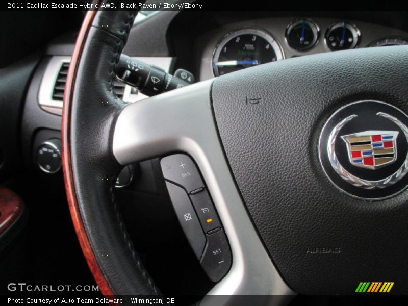 Black Raven / Ebony/Ebony 2011 Cadillac Escalade Hybrid AWD