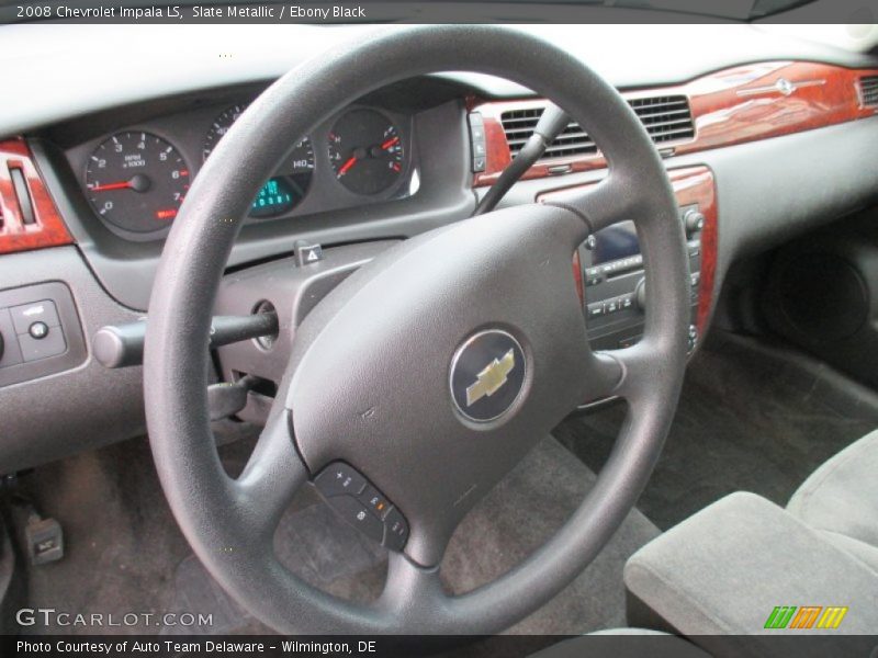Slate Metallic / Ebony Black 2008 Chevrolet Impala LS