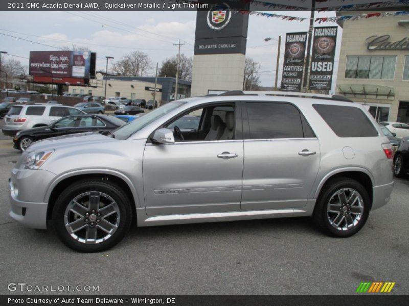 Quicksilver Metallic / Light Titanium 2011 GMC Acadia Denali AWD