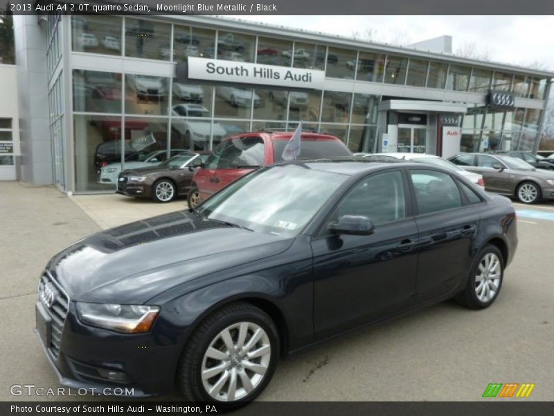 Moonlight Blue Metallic / Black 2013 Audi A4 2.0T quattro Sedan