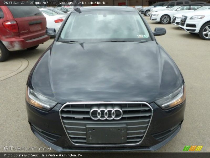 Moonlight Blue Metallic / Black 2013 Audi A4 2.0T quattro Sedan