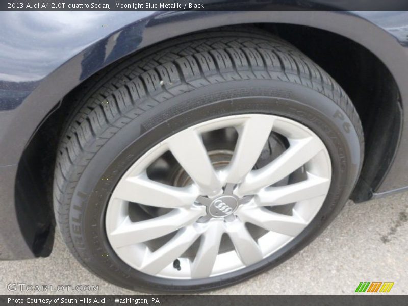 Moonlight Blue Metallic / Black 2013 Audi A4 2.0T quattro Sedan