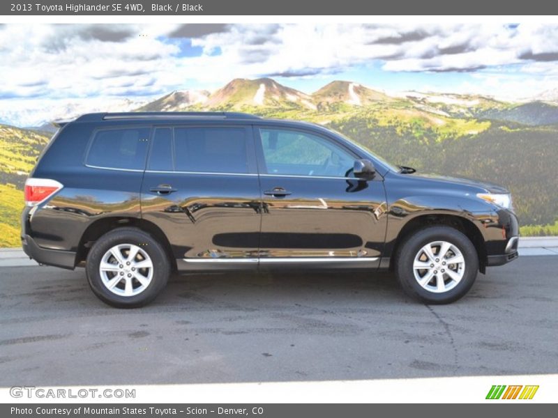 Black / Black 2013 Toyota Highlander SE 4WD