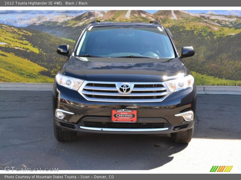 Black / Black 2013 Toyota Highlander SE 4WD