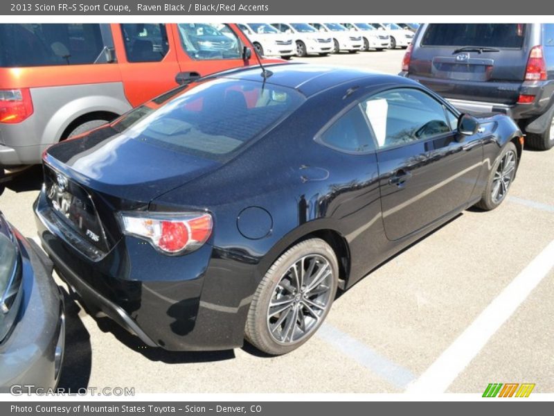Raven Black / Black/Red Accents 2013 Scion FR-S Sport Coupe