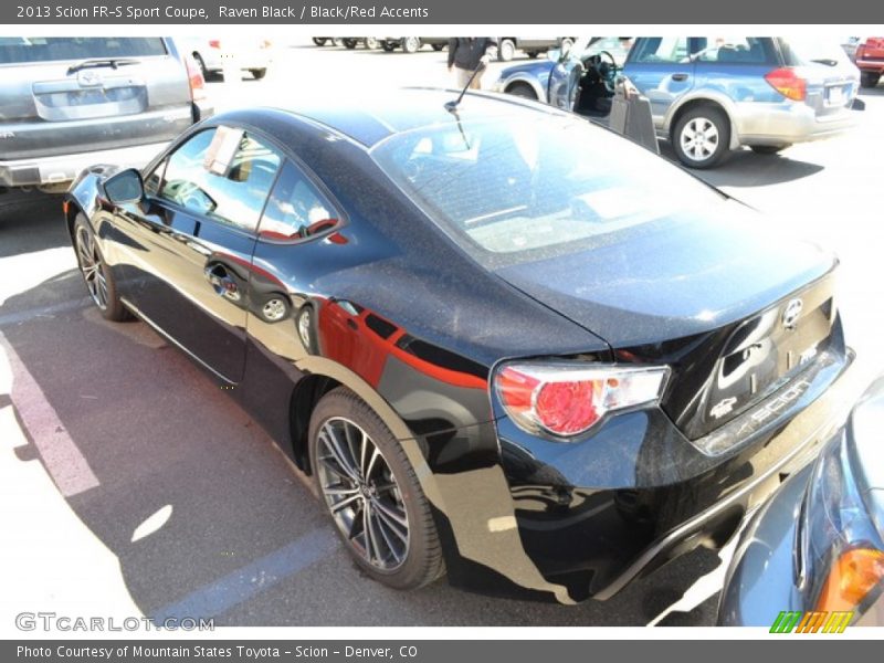 Raven Black / Black/Red Accents 2013 Scion FR-S Sport Coupe