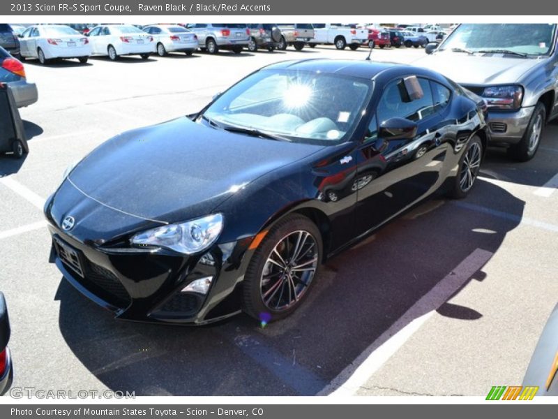 Raven Black / Black/Red Accents 2013 Scion FR-S Sport Coupe
