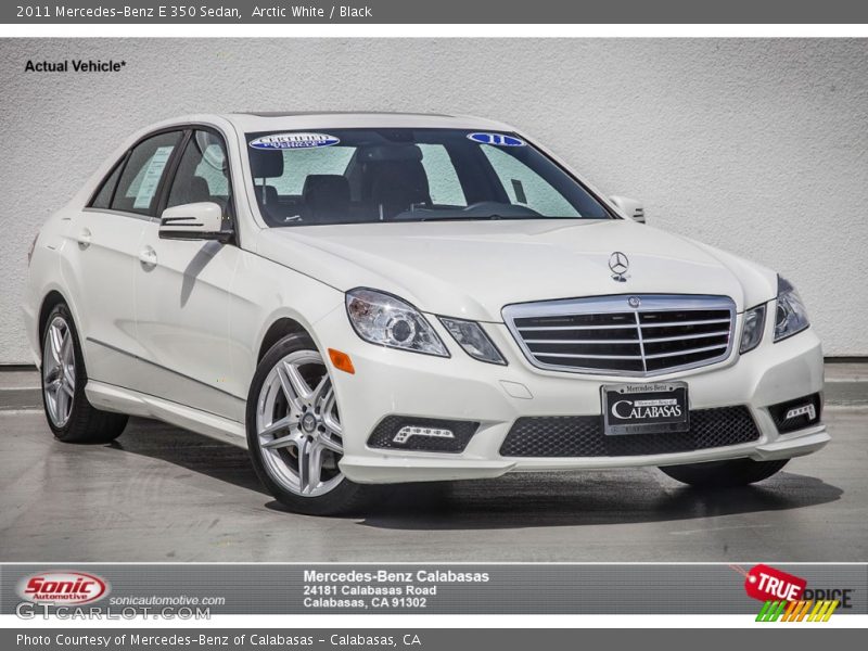 Arctic White / Black 2011 Mercedes-Benz E 350 Sedan