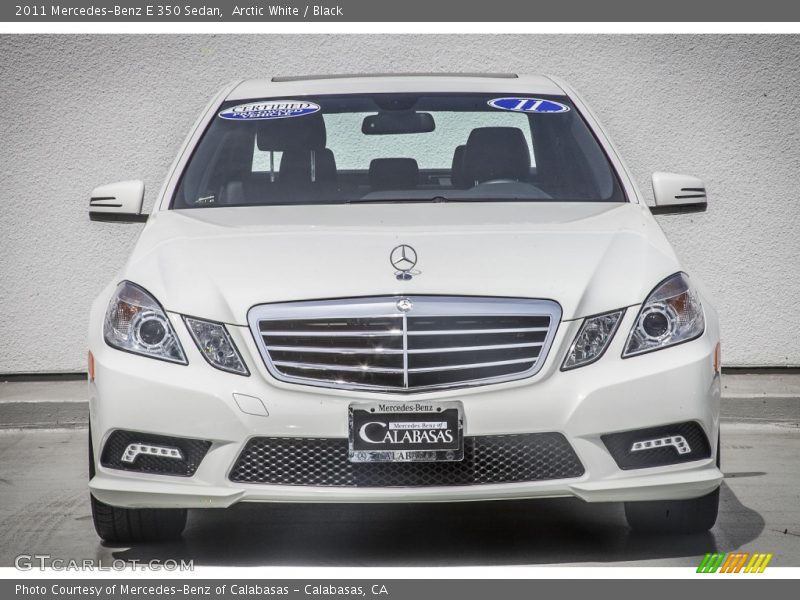Arctic White / Black 2011 Mercedes-Benz E 350 Sedan