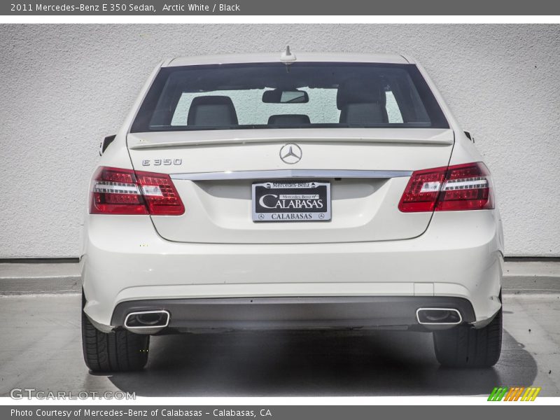 Arctic White / Black 2011 Mercedes-Benz E 350 Sedan
