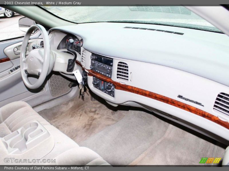 White / Medium Gray 2003 Chevrolet Impala