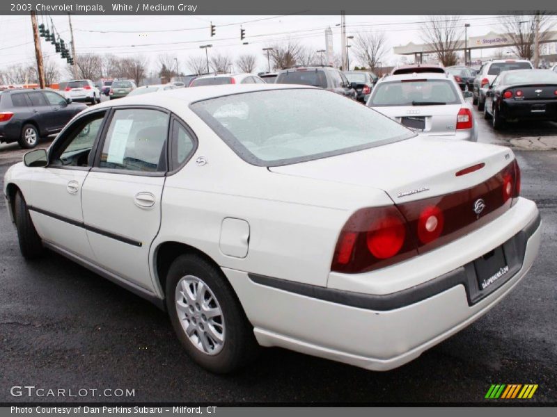 White / Medium Gray 2003 Chevrolet Impala