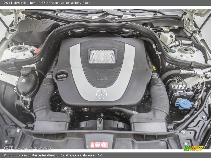 Arctic White / Black 2011 Mercedes-Benz E 350 Sedan