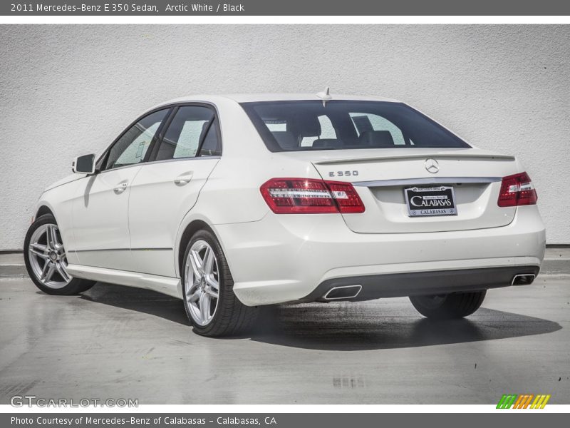 Arctic White / Black 2011 Mercedes-Benz E 350 Sedan
