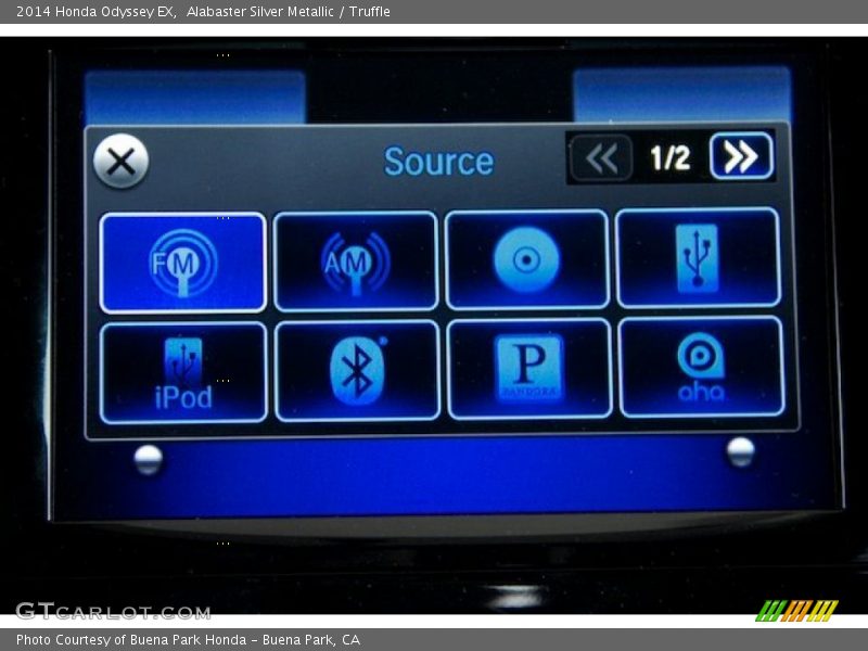 Alabaster Silver Metallic / Truffle 2014 Honda Odyssey EX