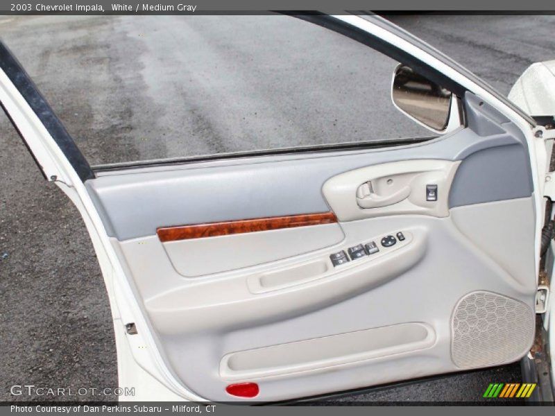 White / Medium Gray 2003 Chevrolet Impala