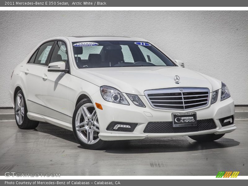 Arctic White / Black 2011 Mercedes-Benz E 350 Sedan