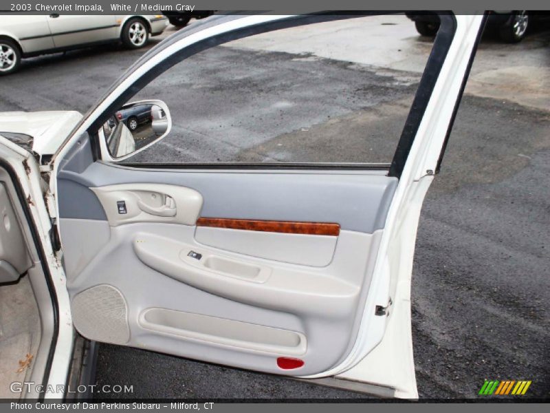 White / Medium Gray 2003 Chevrolet Impala