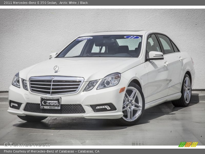 Arctic White / Black 2011 Mercedes-Benz E 350 Sedan