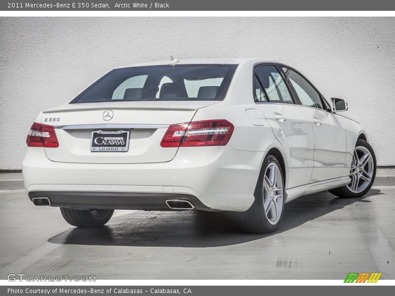 Arctic White / Black 2011 Mercedes-Benz E 350 Sedan
