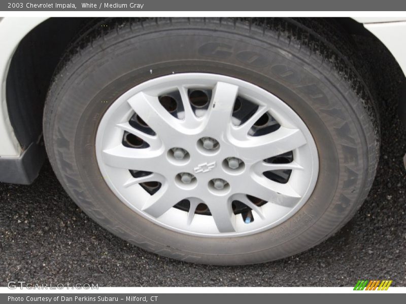 White / Medium Gray 2003 Chevrolet Impala