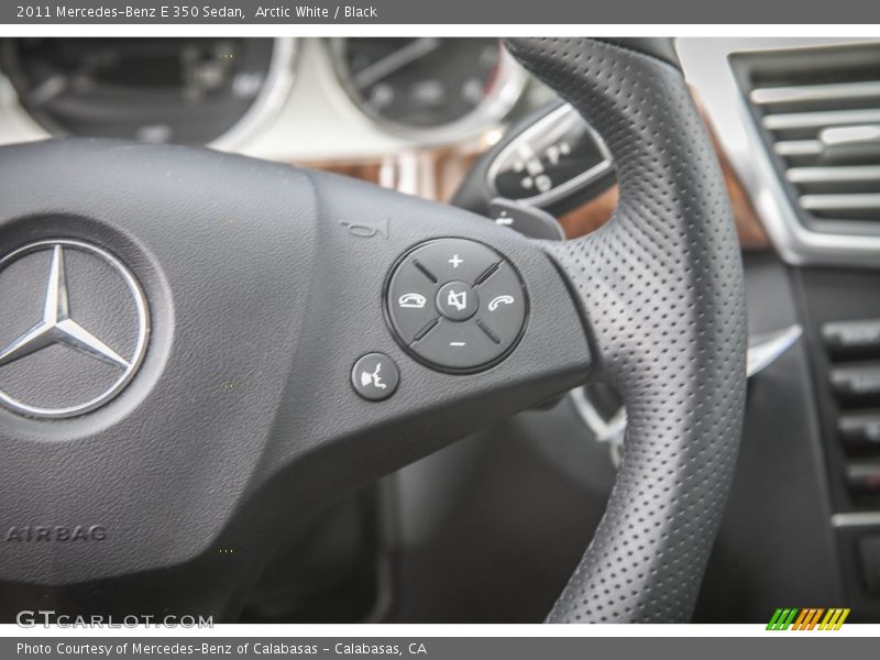 Arctic White / Black 2011 Mercedes-Benz E 350 Sedan