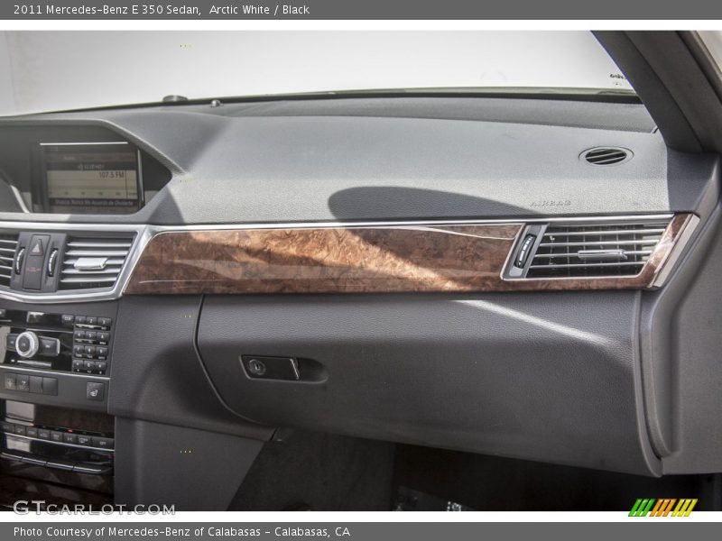 Arctic White / Black 2011 Mercedes-Benz E 350 Sedan