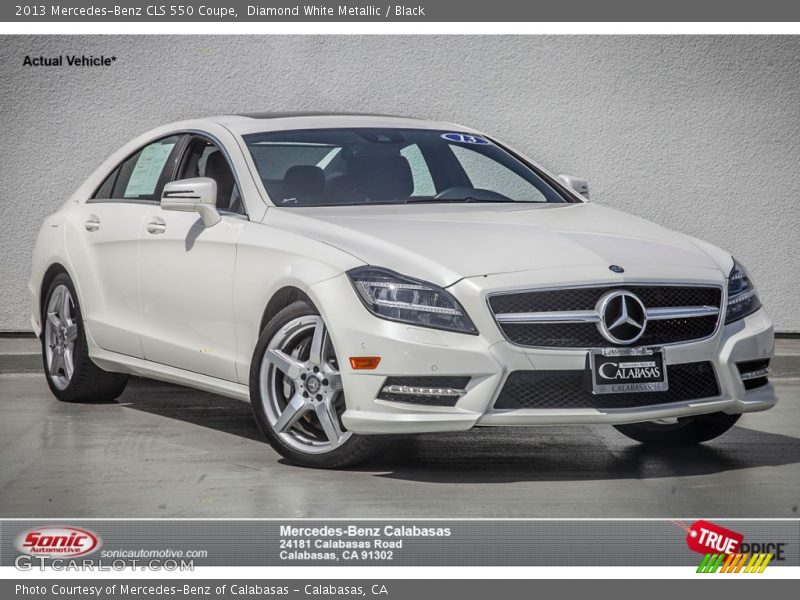 Diamond White Metallic / Black 2013 Mercedes-Benz CLS 550 Coupe