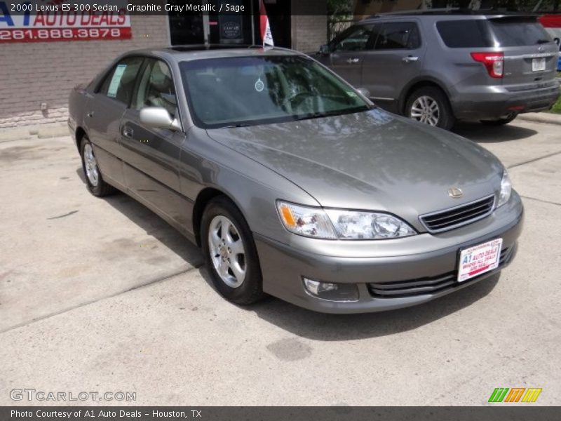 Graphite Gray Metallic / Sage 2000 Lexus ES 300 Sedan