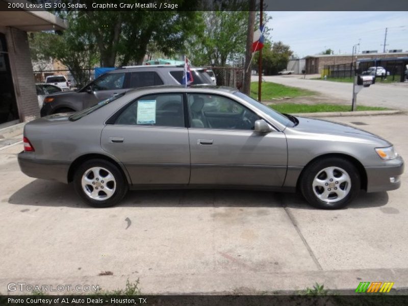 Graphite Gray Metallic / Sage 2000 Lexus ES 300 Sedan